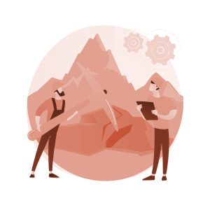 cartoon people planning construction